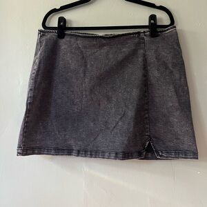 Wild Fable Faded Black Denim Mini Skirt
